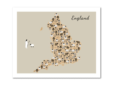 Lost Sheep from England Digital download printable art
